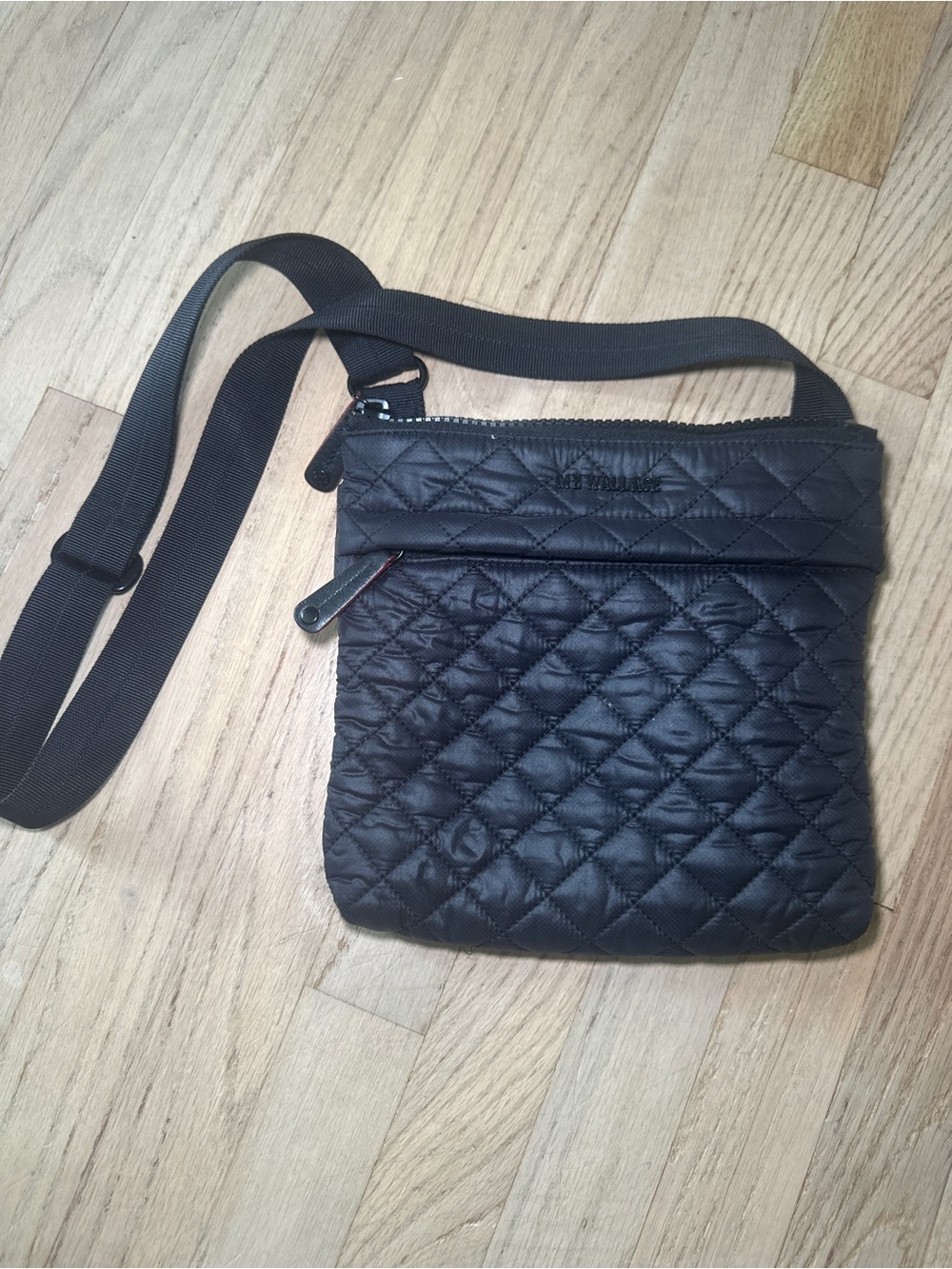 MZ Wallace Quilted Crossbody Bag - Black